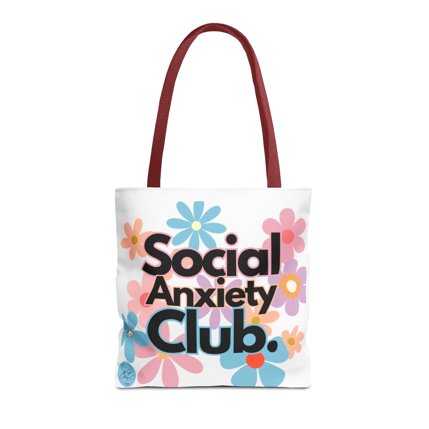 Social Anxiety Club Tote Bag- Floral
