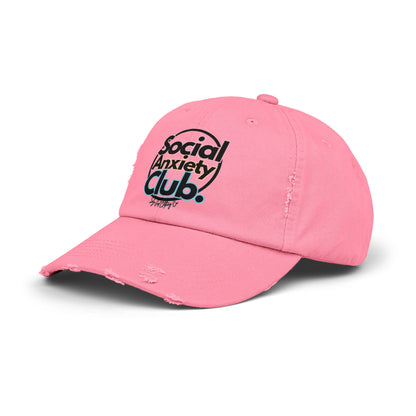 Social Anxiety Club Unisex Distressed Hat