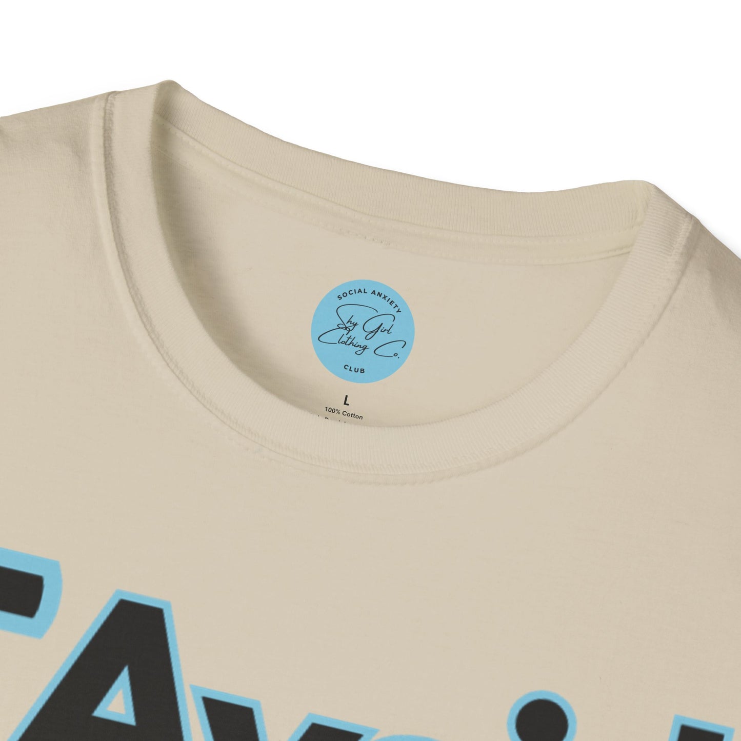 I Avoid People Unisex Softstyle T-Shirt- Floral Front