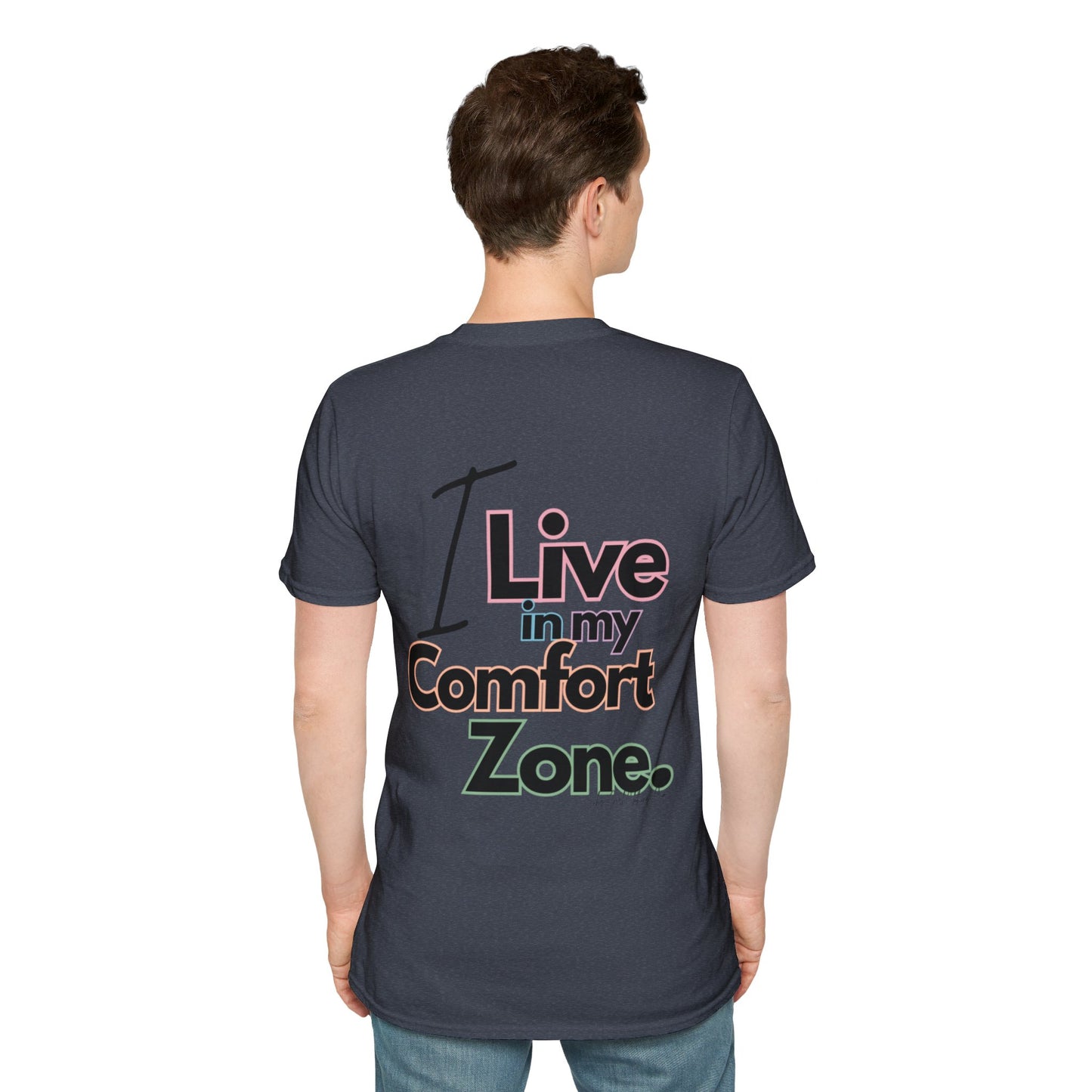 Comfort Zone Unisex Softstyle T-Shirt- Standard Colour Logo Back