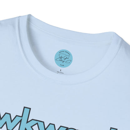 Awkward is my Norm Blue Unisex Softstyle T-Shirt- Floral