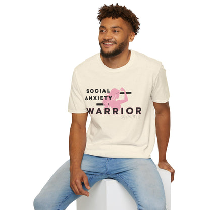 Social Anxiety Warrior Unisex Softstyle T-Shirt- Standard Girl Power