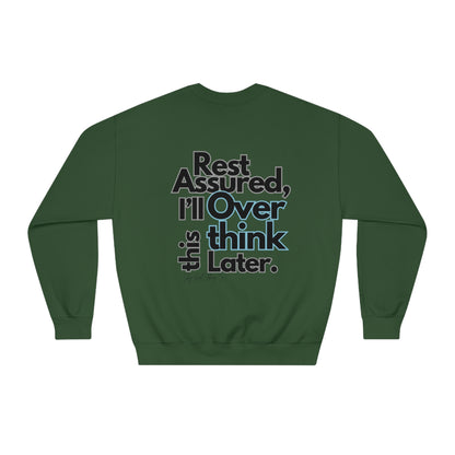Rest Assured Unisex DryBlend® Crewneck Sweatshirt- Standard Logo Back