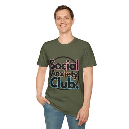 Social Anxiety Club Unisex Softstyle T-Shirt- Standard