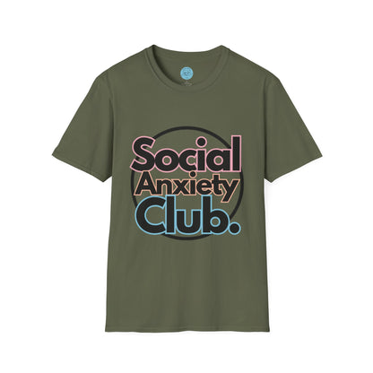 Social Anxiety Club Unisex Softstyle T-Shirt- Standard