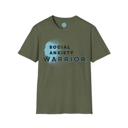Social Anxiety Warrior Unisex Softstyle T-Shirt- Standard Logo