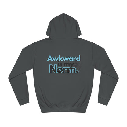 Awkward is my Norm Unisex College Hoodie- Floral Back