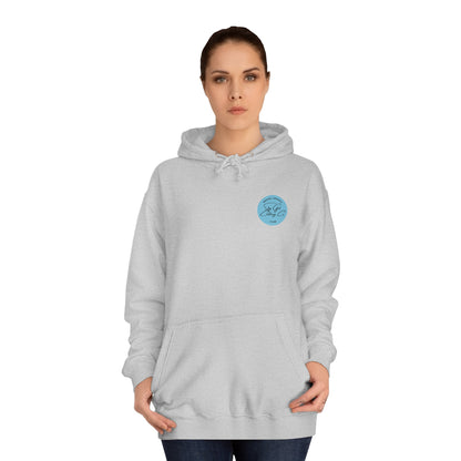 People Scare Me Unisex College Hoodie- Standard Peace Sign Back