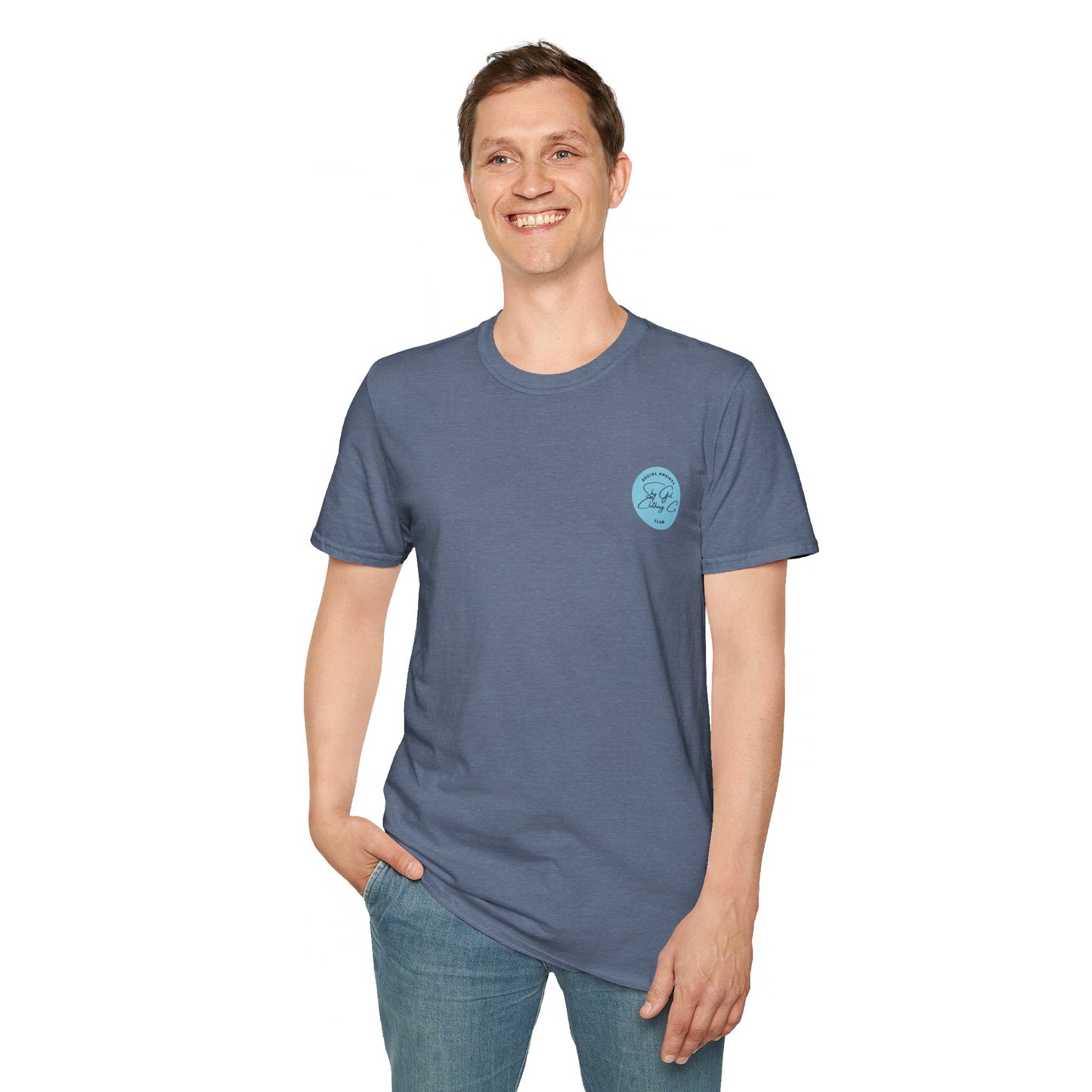 Comfort Zone Unisex Softstyle T-Shirt- Standard Colour Logo Back