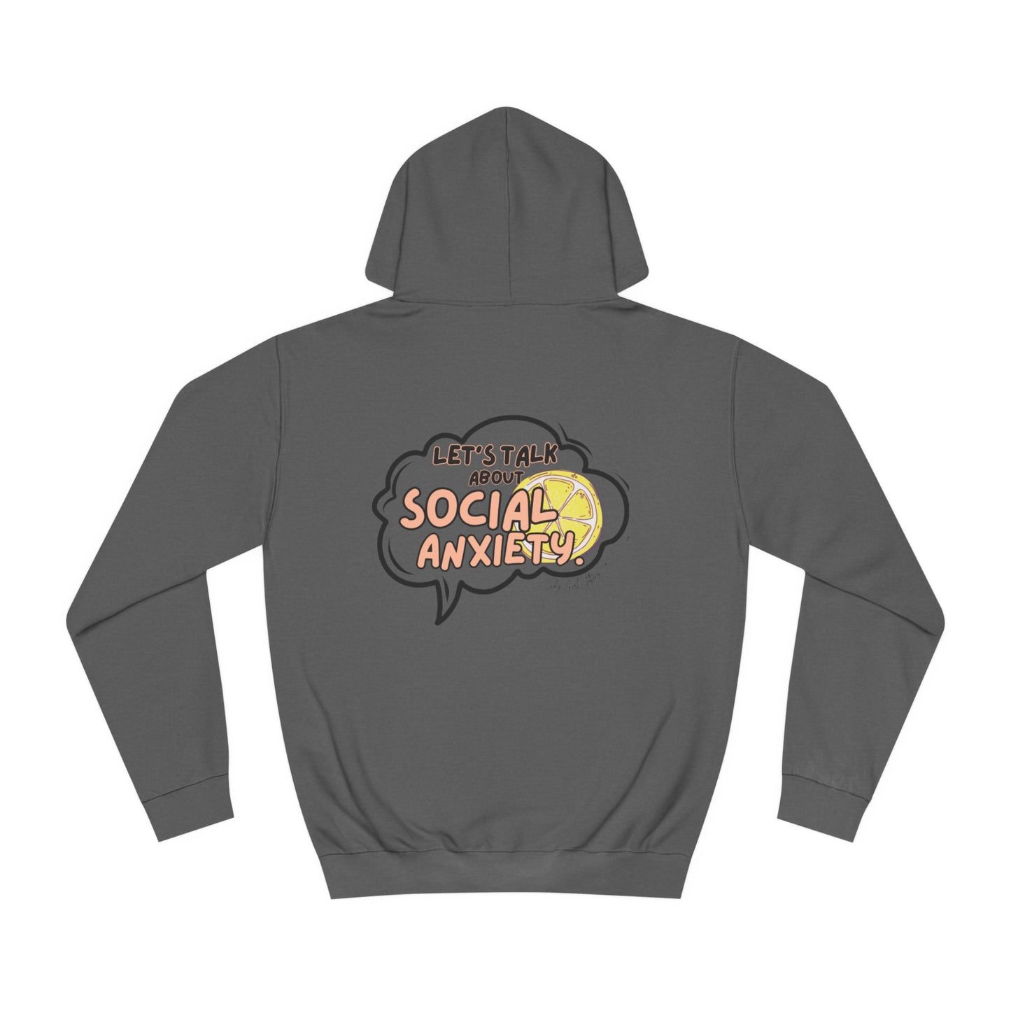 Let's Talk S.A. Unisex College Hoodie-Logo Back