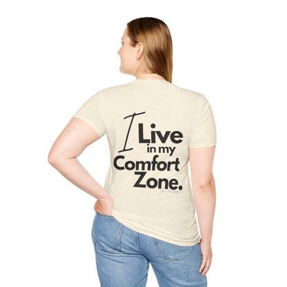 Comfort Zone Unisex Softstyle T-Shirt- Standard Logo Back