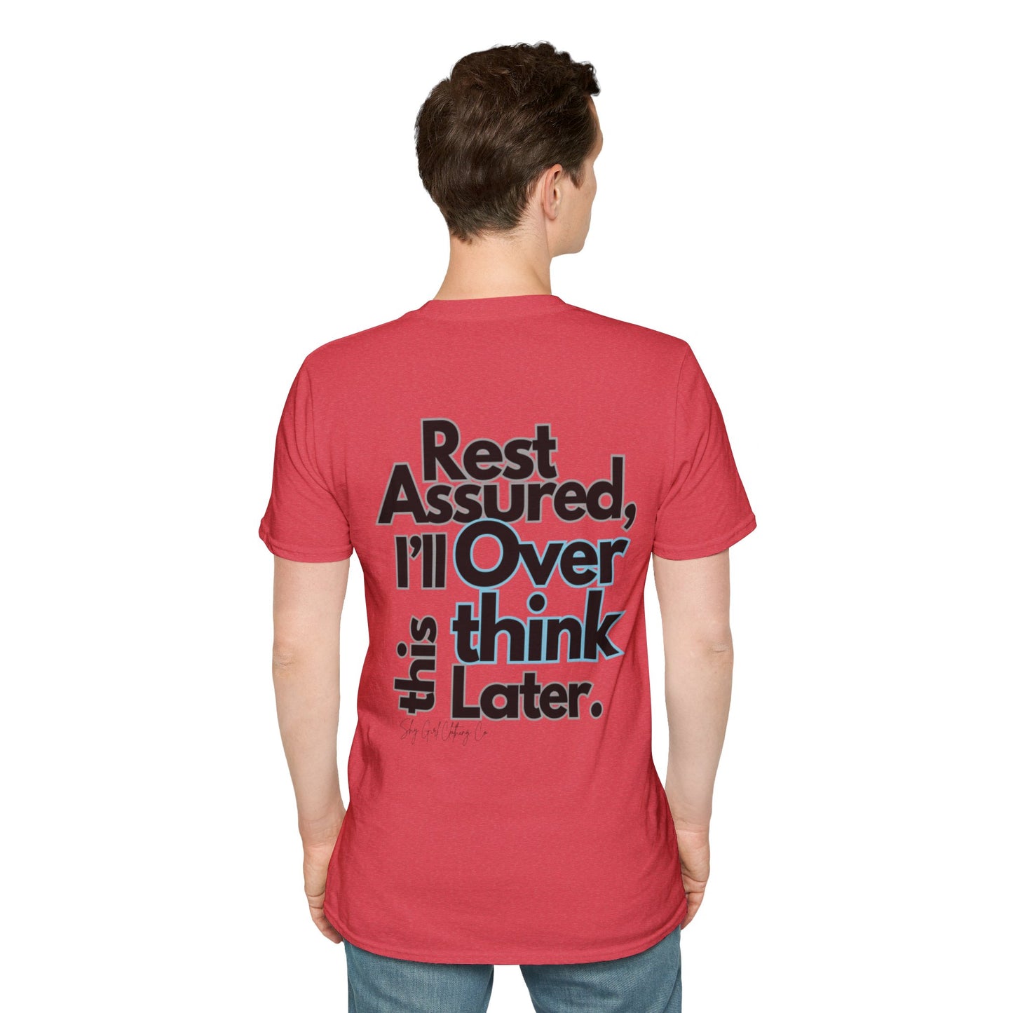 Rest Assured Unisex Softstyle T-Shirt- Standard Back