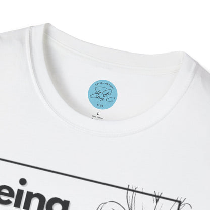 Being Socially Awkward is my Super Power Unisex Softstyle T-Shirt- Boxed Floral