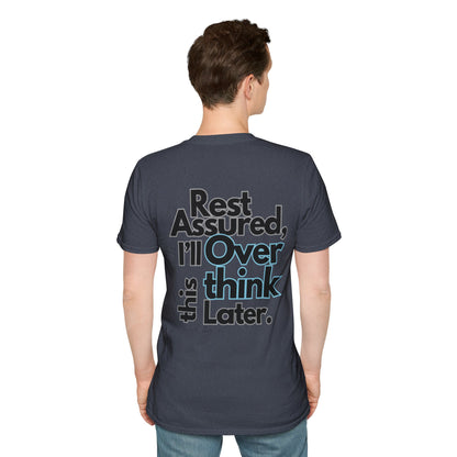 Rest Assured Unisex Softstyle T-Shirt- Standard Back