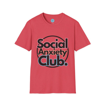 Social Anxiety Club Unisex Softstyle T-Shirt- Standard