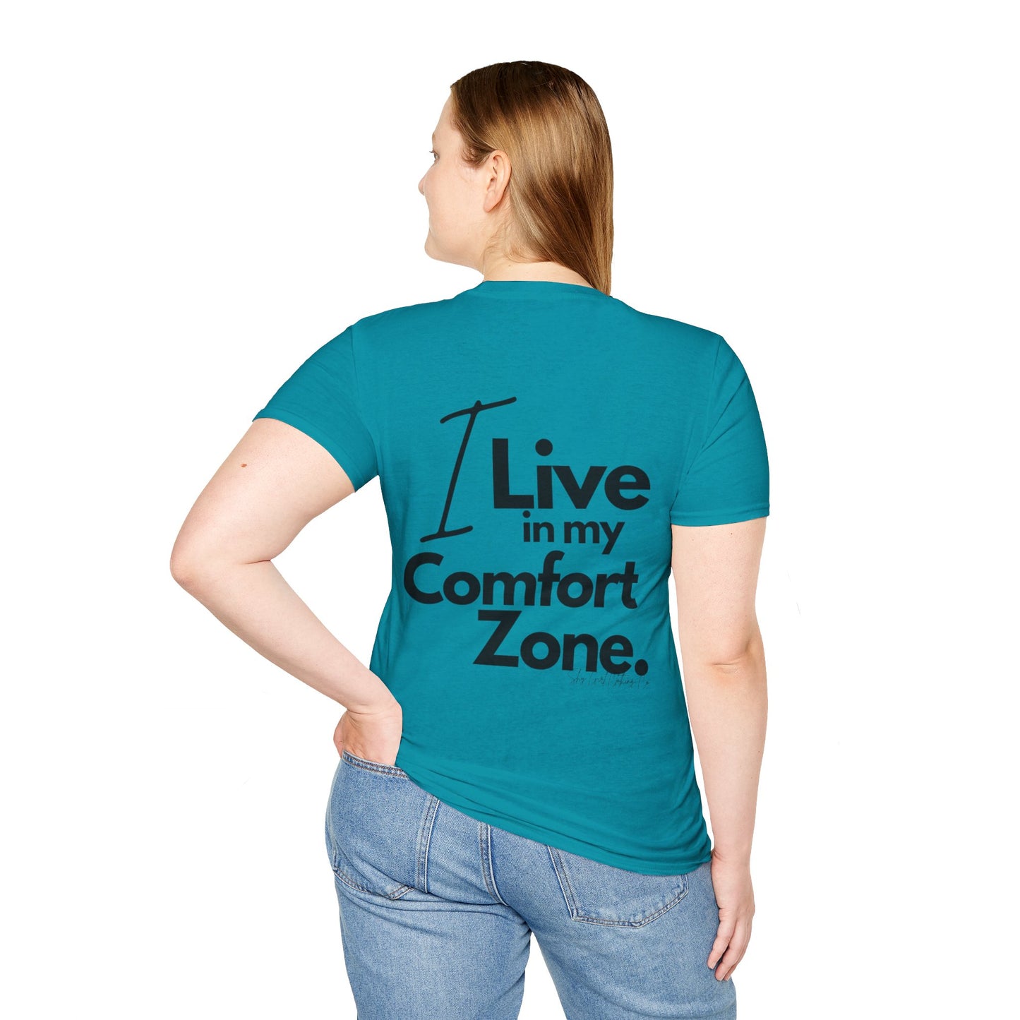 Comfort Zone Unisex Softstyle T-Shirt- Standard Logo Back