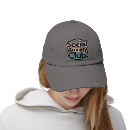 Social Anxiety Club Unisex Distressed Hat