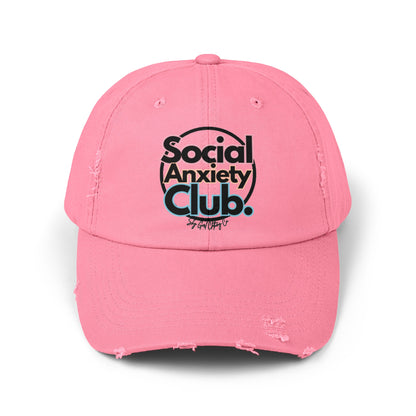 Social Anxiety Club Unisex Distressed Hat