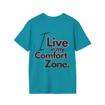 Comfort Zone Unisex Softstyle T-Shirt- Standard Colour Logo Back
