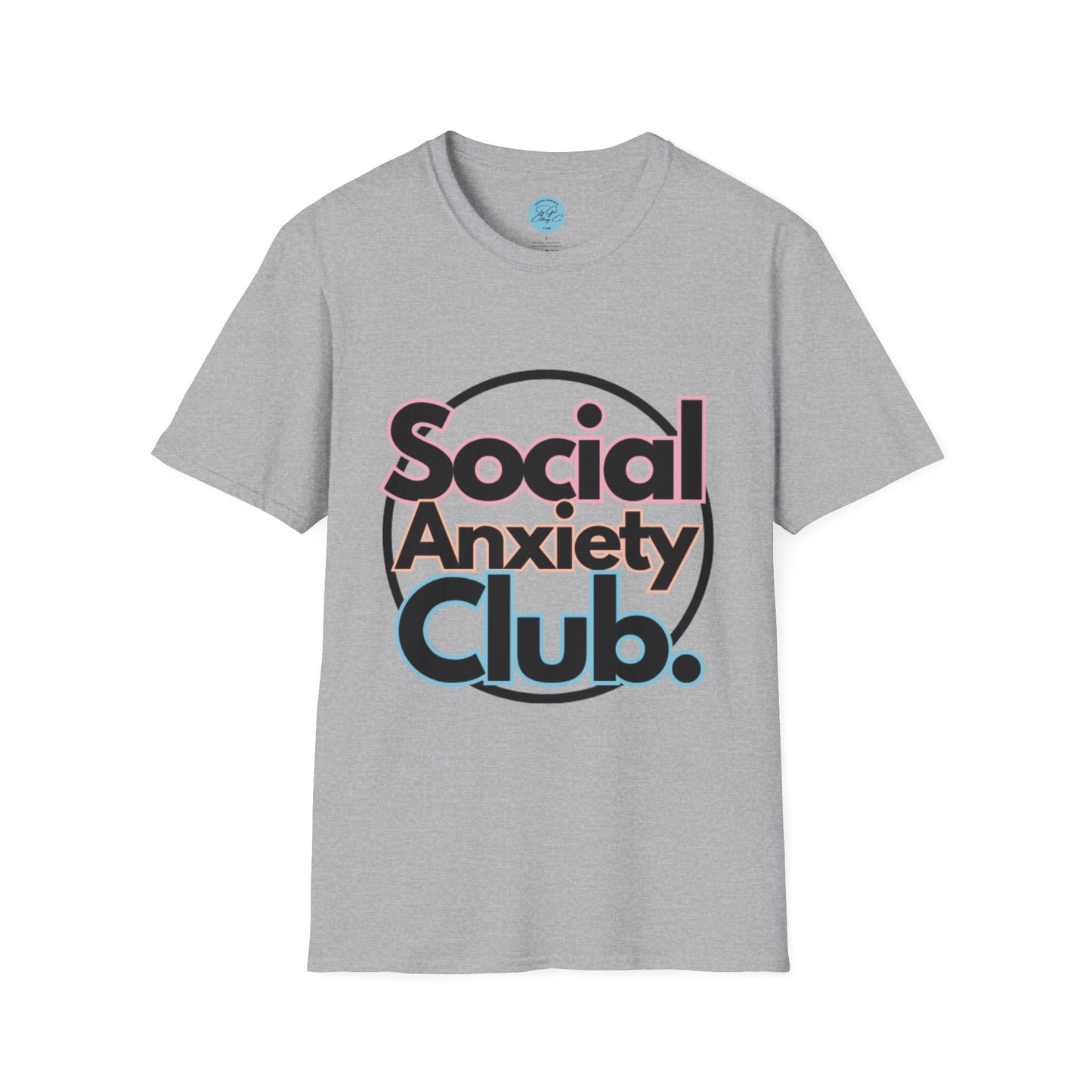 Social Anxiety Club Unisex Softstyle T-Shirt- Standard