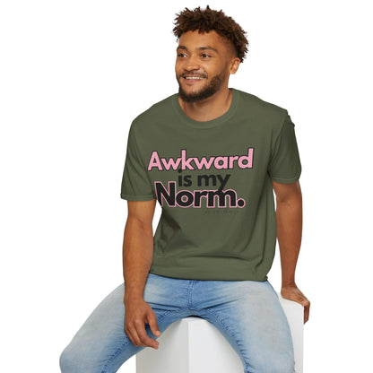 Awkward is my Norm Unisex Softstyle T-Shirt- Floral