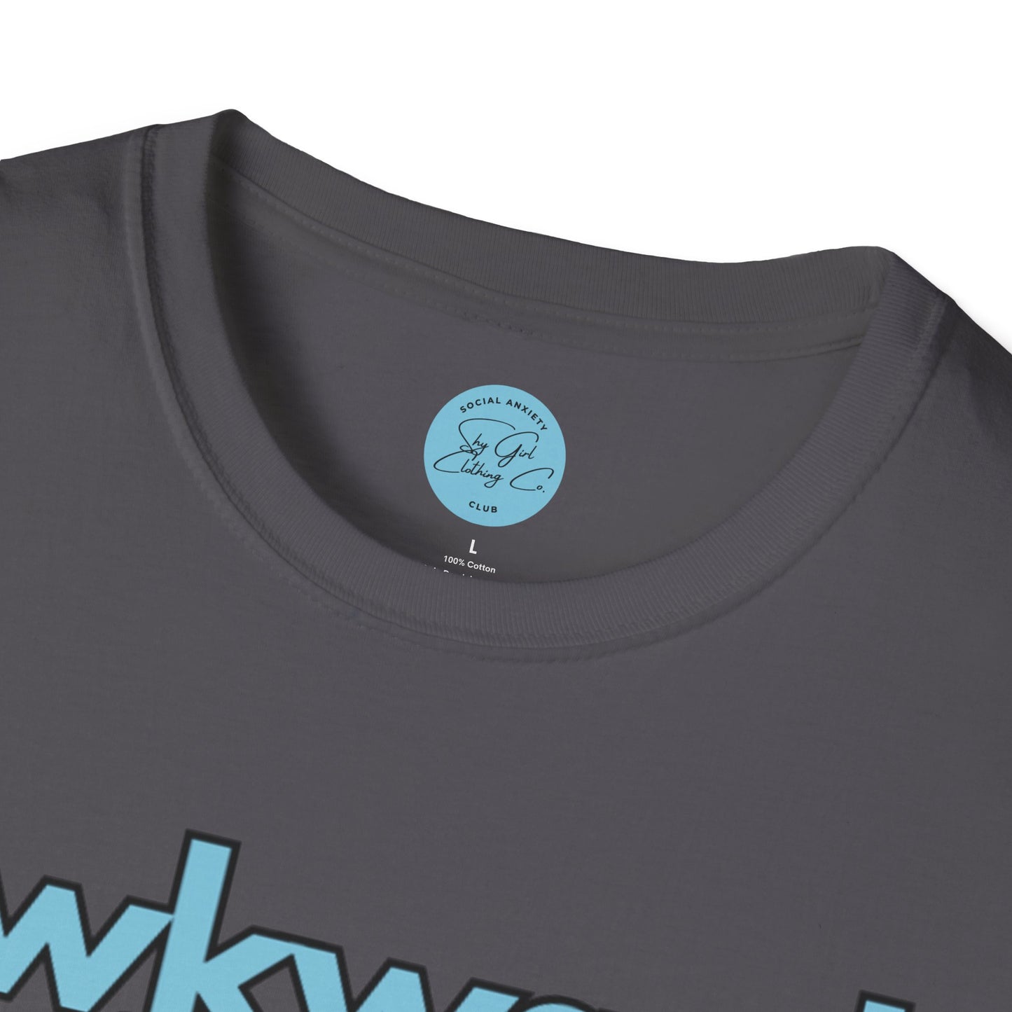 Awkward is my Norm Blue Unisex Softstyle T-Shirt- Floral