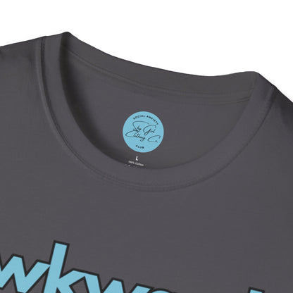 Awkward is my Norm Blue Unisex Softstyle T-Shirt- Floral