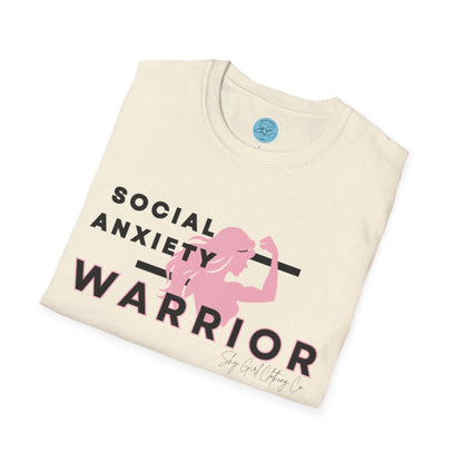Social Anxiety Warrior Unisex Softstyle T-Shirt- Standard Girl Power