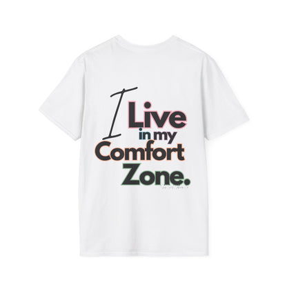 Comfort Zone Unisex Softstyle T-Shirt- Standard Colour Logo Back