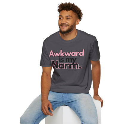 Awkward is my Norm Unisex Softstyle T-Shirt- Floral