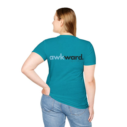 Awkward Unisex Softstyle T-Shirt- Logo Back