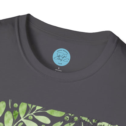Recharging my Social Batteries Unisex Softstyle T-Shirt- Floral