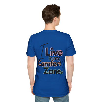 Comfort Zone Unisex Softstyle T-Shirt- Standard Colour Logo Back