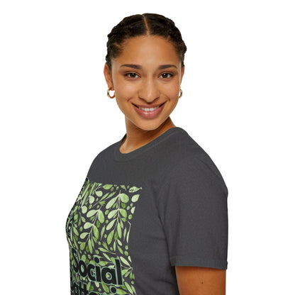 Recharging my Social Batteries Unisex Softstyle T-Shirt- Floral