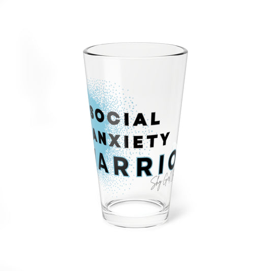 Social Anxiety Warrior Glass, 16oz