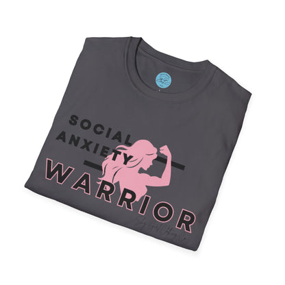 Social Anxiety Warrior Unisex Softstyle T-Shirt- Standard Girl Power