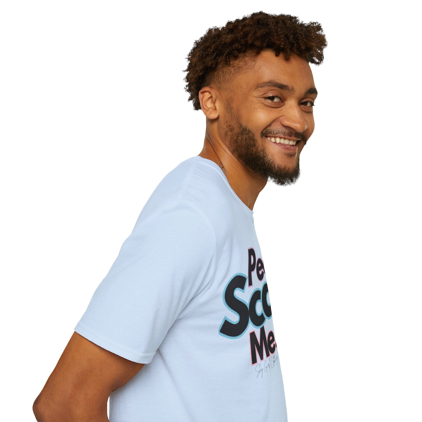 People Scare Me Unisex Softstyle T-Shirt- Peace Sign