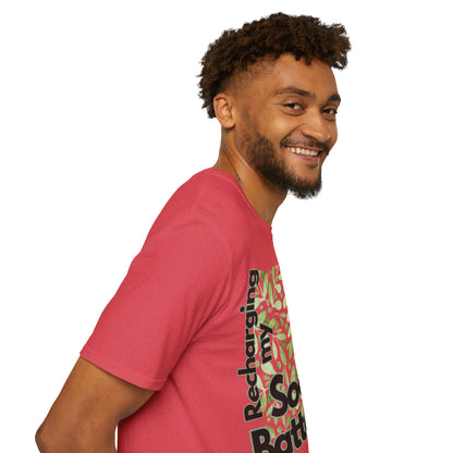 Recharging my Social Batteries Unisex Softstyle T-Shirt- Floral