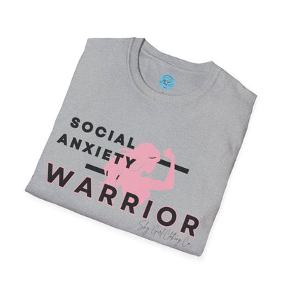 Social Anxiety Warrior Unisex Softstyle T-Shirt- Standard Girl Power