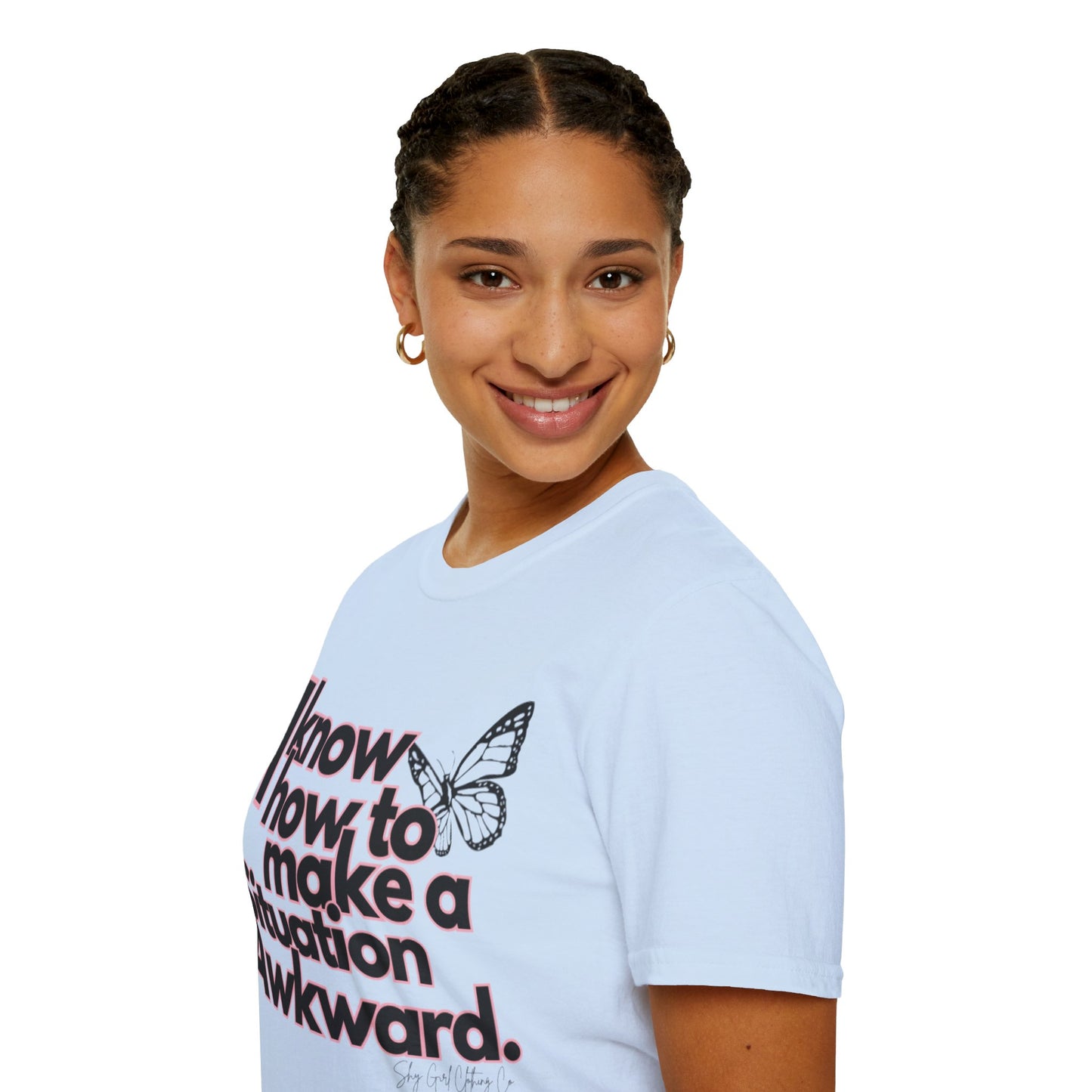 Awkward Situation Unisex Softstyle T-Shirt- Butterfly