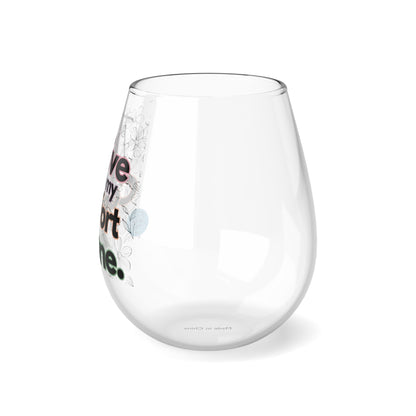 Comfort Zone Stemless Wine Glass, 11.75oz