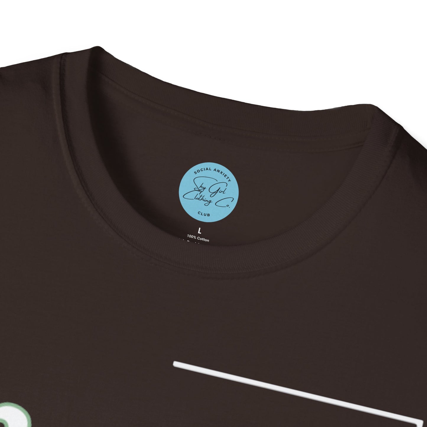 I'm Socially Awkward Unisex Softstyle T-Shirt-Logo White