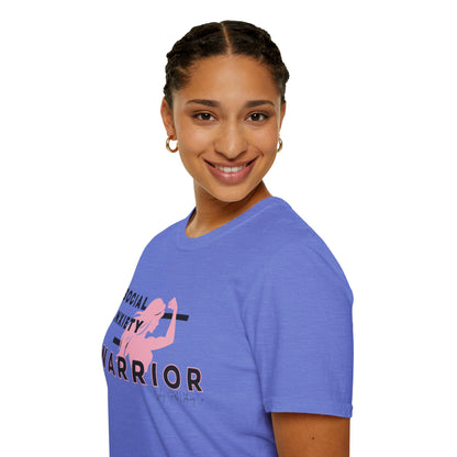 Social Anxiety Warrior Unisex Softstyle T-Shirt- Standard Girl Power