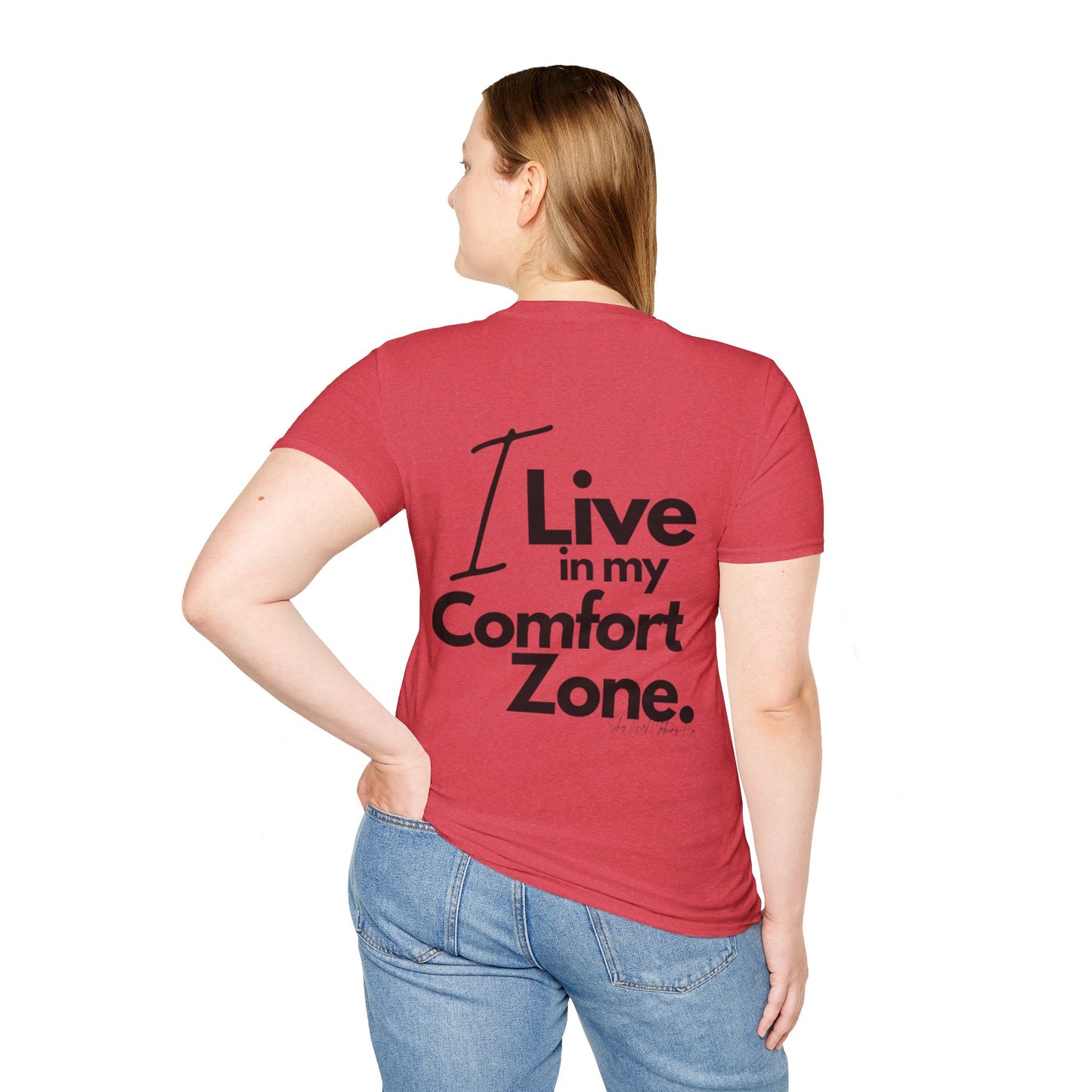 Comfort Zone Unisex Softstyle T-Shirt- Standard Logo Back