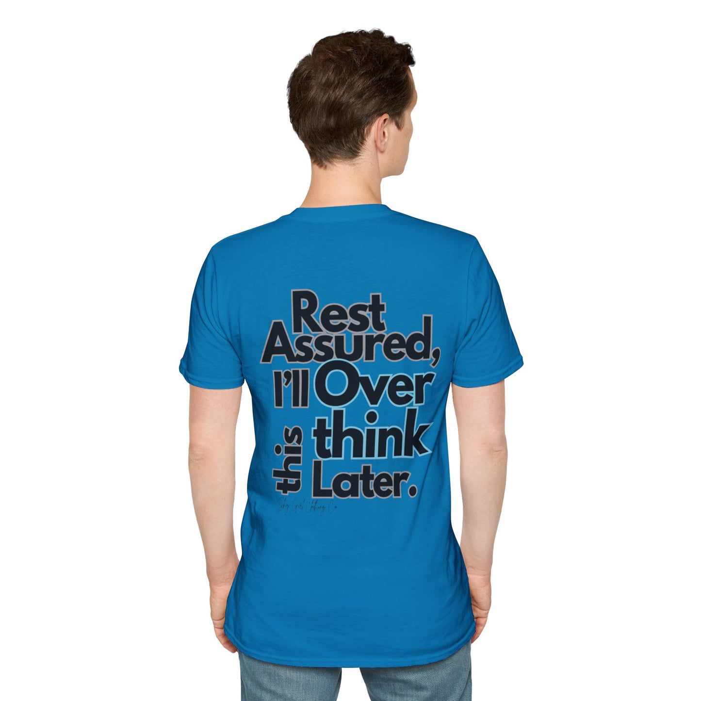 Rest Assured Unisex Softstyle T-Shirt- Standard Back