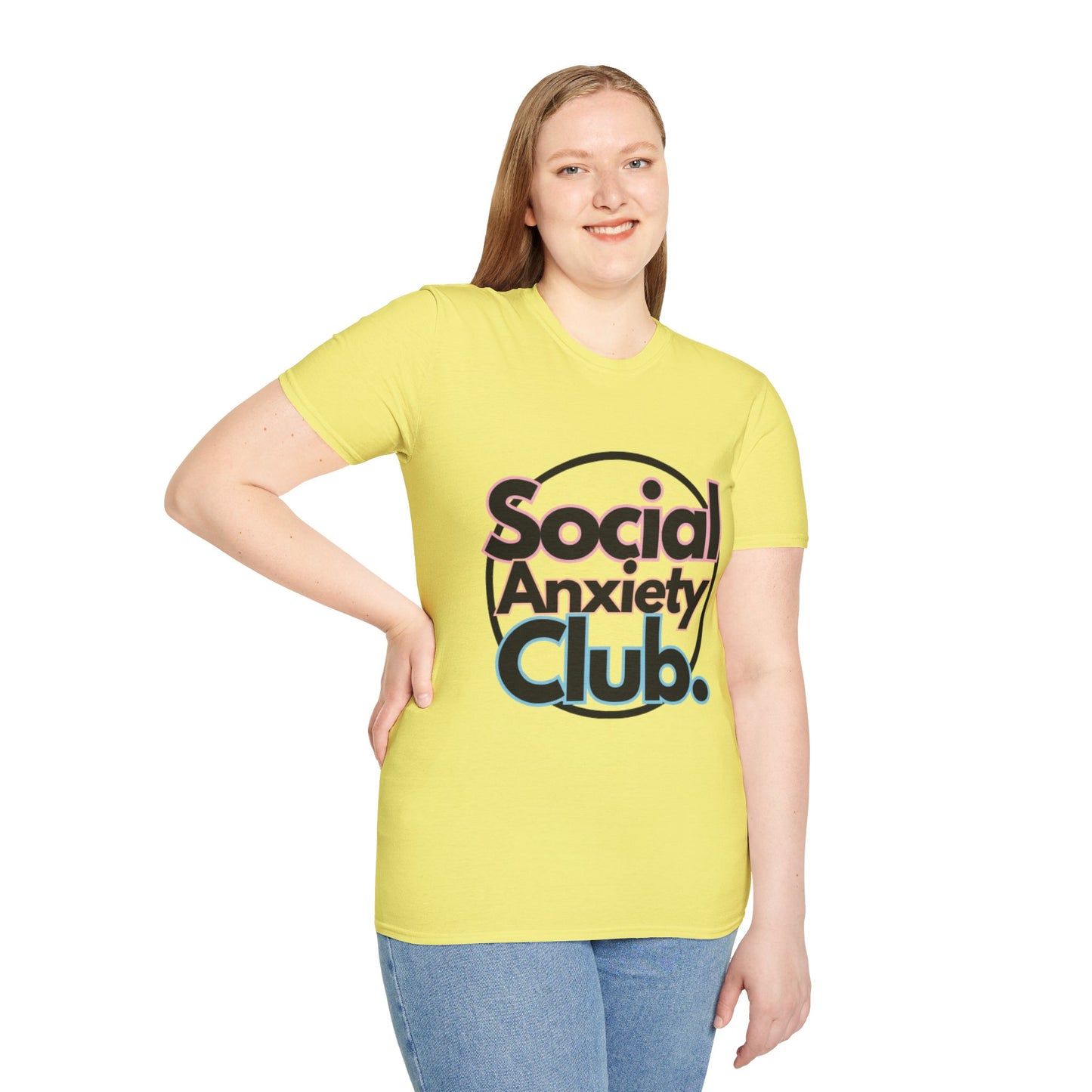 Social Anxiety Club Unisex Softstyle T-Shirt- Standard