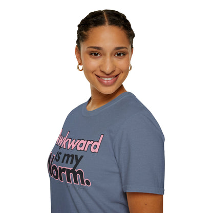 Awkward is my Norm Unisex Softstyle T-Shirt- Floral