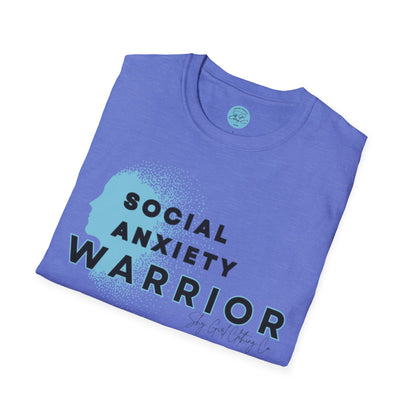 Social Anxiety Warrior Unisex Softstyle T-Shirt- Standard Logo