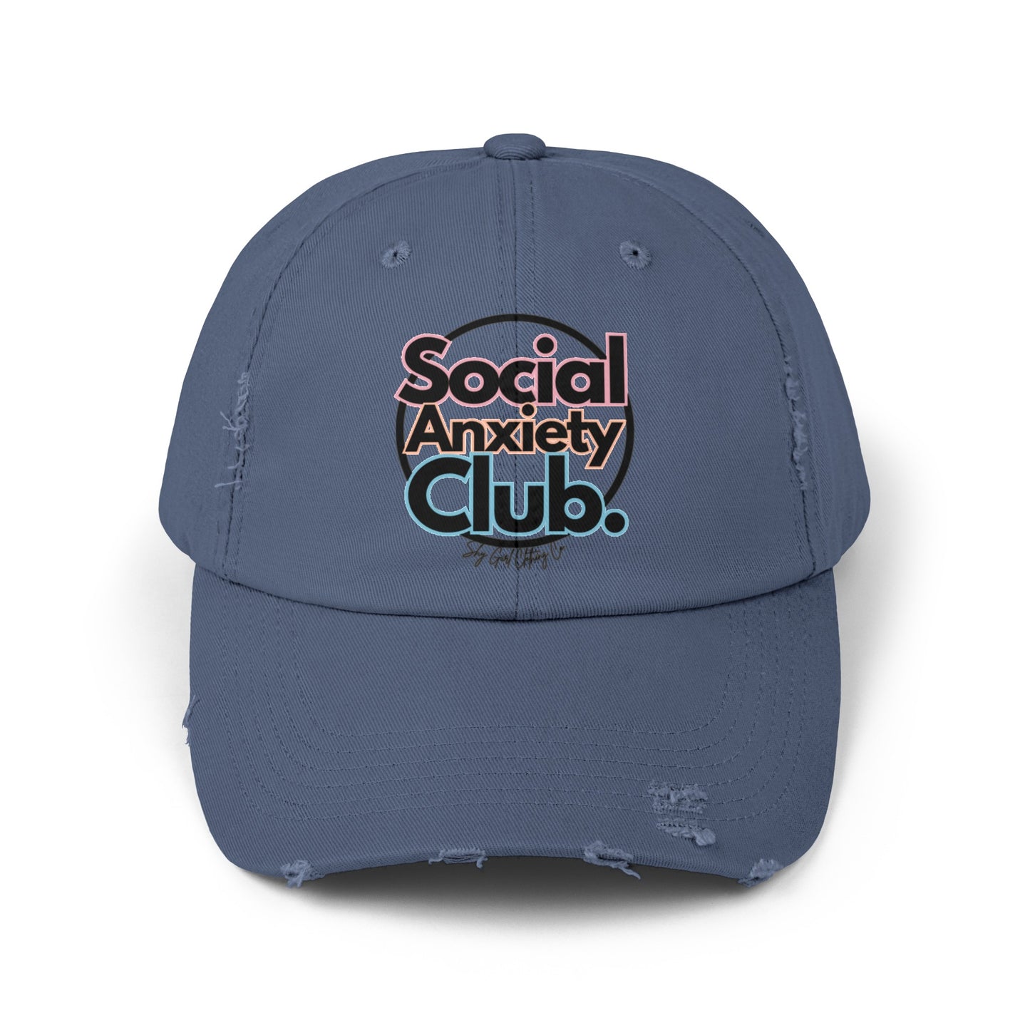 Social Anxiety Club Unisex Distressed Hat