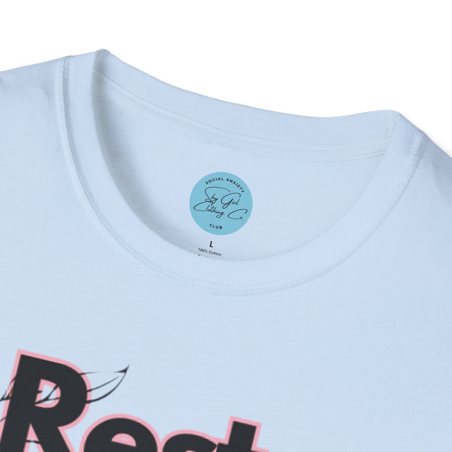 Rest Assured Unisex Softstyle T-Shirt- Colourful Floral Front